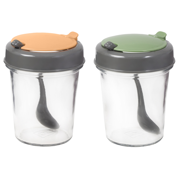 Спецівниця Herevin 2024 Colours Conical Spice Jar з ложкою MIX 0.32 л (131509-150) (7053605)