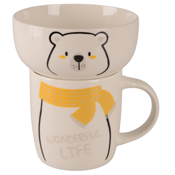 Набір для сніданку Limited Edition Happy Bear, 2 предмети (7136699)