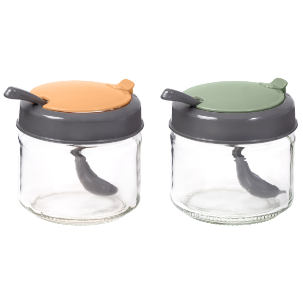 Спецівниця Herevin 2024 Colours Conical Spice Jar з ложкою MIX 0.3 л (131018-150) (7053606)