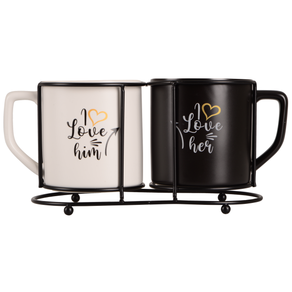 Набір чашок LED My Love, 2x400 мл (7133160)