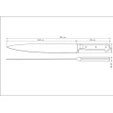 Ніж для нарізки м'яса TRAMONTINA CENTURY, 254 мм (5559378)