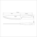 Ніж Chef Tramontina Plenus light grey, 203 мм (6740788)