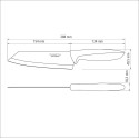 Ніж кухарський Tramontina Plenus black, 152 мм (6740826)