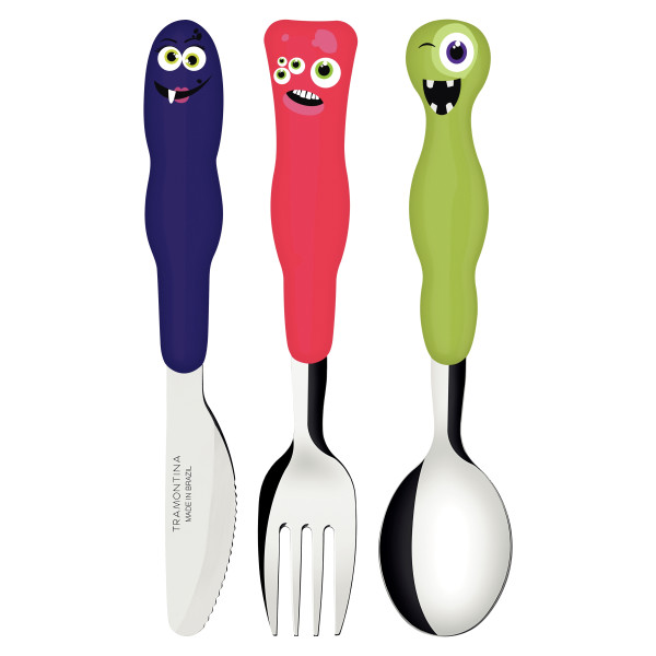 Дитячий набір столових приборів Tramontina Baby Lirous, 3 предмети (6710898)