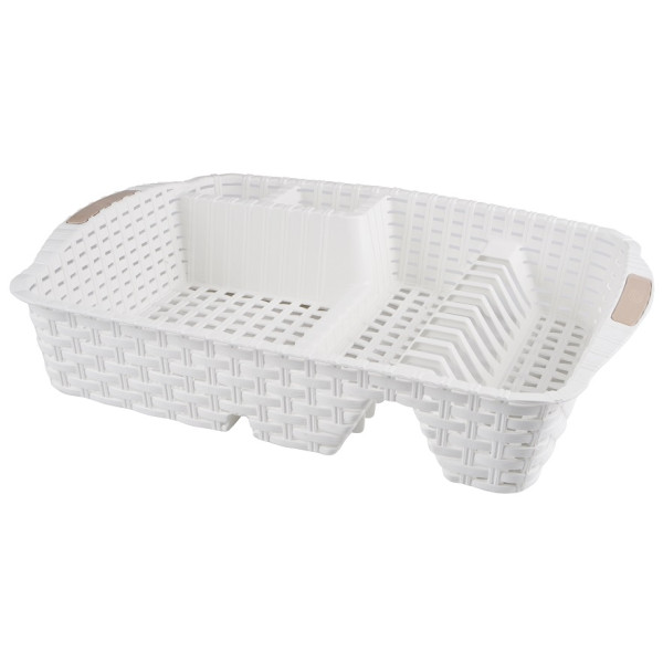 Сушка для посуду Violet House 0757 Ротанг WHITE 48х37.5х9 см (6897767)