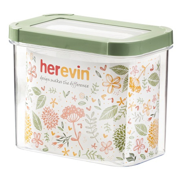 Контейнер HEREVIN Storage Canister-Green-Peach 1.2 л (161212-100) (7077952)