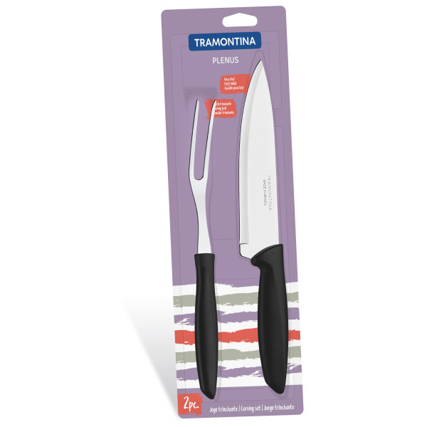 Набір ножів Tramontina Plenus black, 2 предмети (6424654)