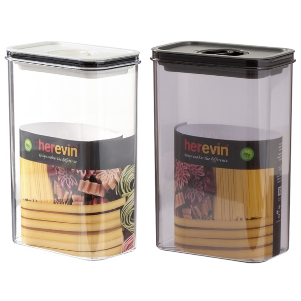 Контейнер HEREVIN Canister-Vacuum Lid-White-Black 2.5 л (161189-000) (7077945)