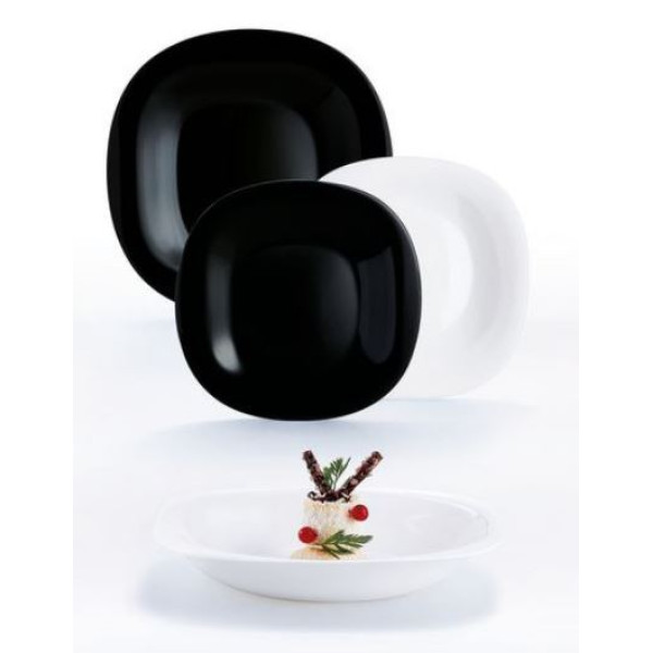Сервіз столовий Luminarc Carine Black&White, 18 предметів (6773529)