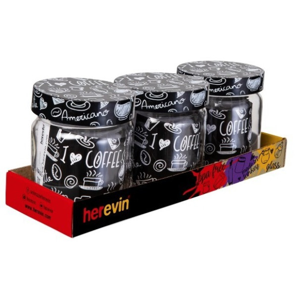 Набір банок Herevin Coffee 3х0.425 л (144357-400) (6989299)