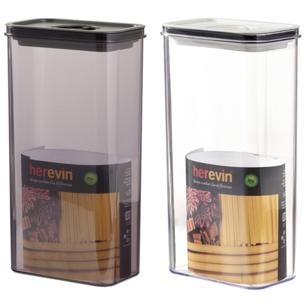 Контейнер HEREVIN Canister-Vacuum Lid-White-Black 3 л (161194-000) (7077946)