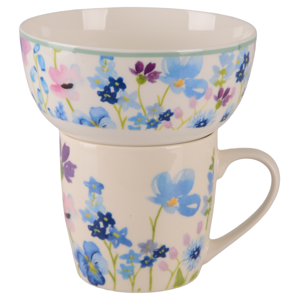 Набір для сніданку Limited Edition Flowers Blue, 2 предмети (7137040)