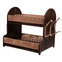 Сушка для посуду Violet House 0414 Ажур Cream 38х28х41.5 см (7263056)