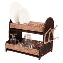 Сушка для посуду Violet House 0414 Ажур Cream 38х28х41.5 см (7263056)