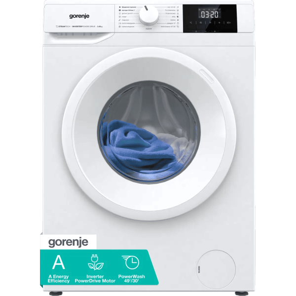 Пральна машина автоматична Gorenje WNGPI61SAS/UA (7311421)