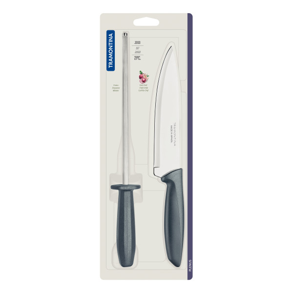 Набір ножів Tramontina Plenus grey, 2 предмети (6591625)
