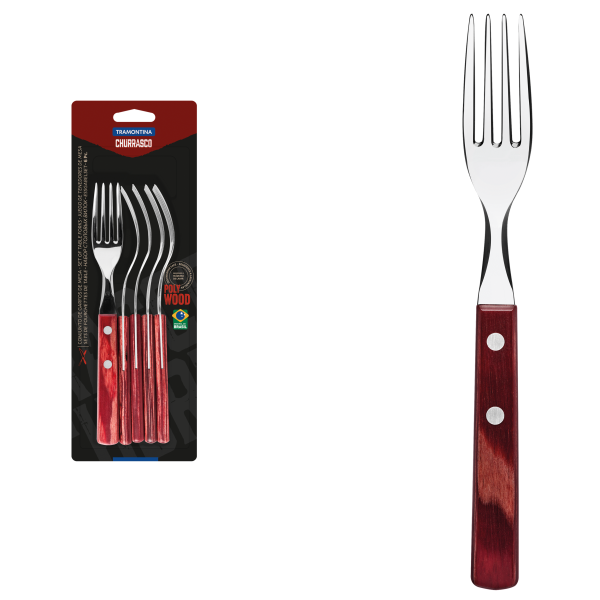 Виделка столова Tramontina Barbecue Polywood (6882434)