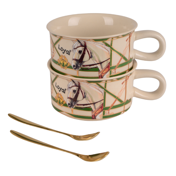 Набір чашок LED Horses, 2х220 мл (7133154)