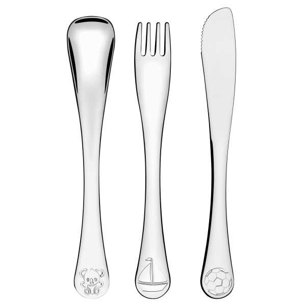 Дитячий набір столових приборів Tramontina Baby Le Petit blue, 3 предмети (6198893)