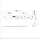 Ніж для овочів Tramontina Polywood, 76 мм (6740804)