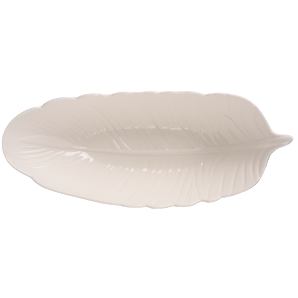 Блюдо LED Deep Leaf White, 35х14х8 см (7133189)