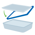 Форма з кришкою Pyrex Pure Glass, 22x17x7 см (7092350)