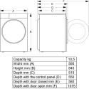 Пральна машина автоматична Hisense WF5I1045BWQ (WF5I1114W) (7282934)