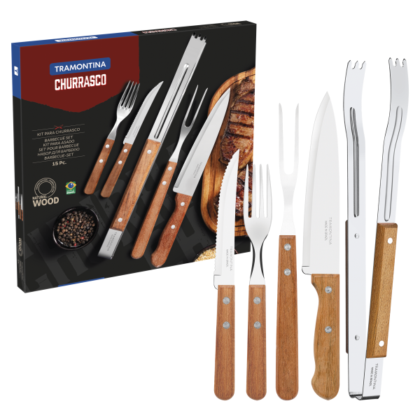 Набір приладів для гриля Tramontina Barbecue, 15 предметів (6360022)