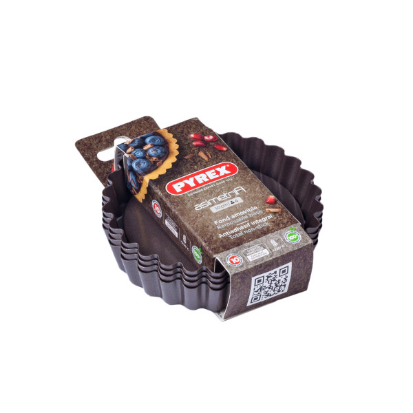 Набор форм для тарталеток PYREX ASIMETRIA, 4 предмета (6722029)