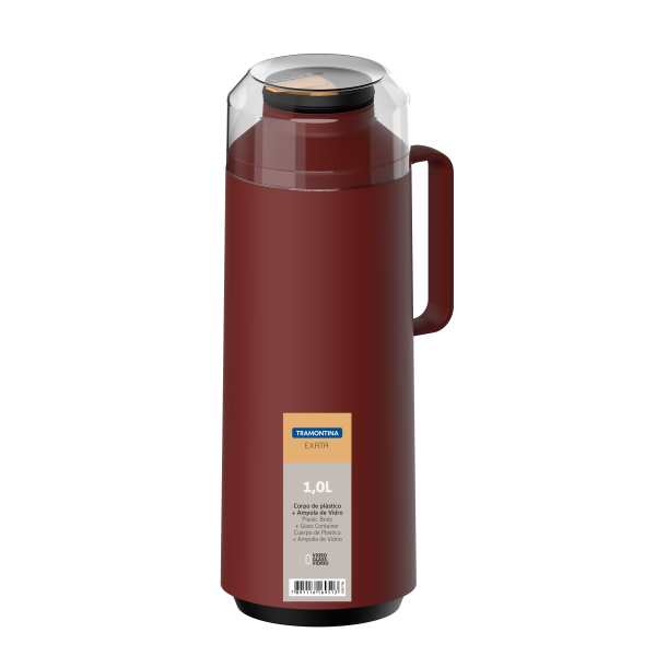 Термос Tramontina Exata 1 л Червоний (6837967)
