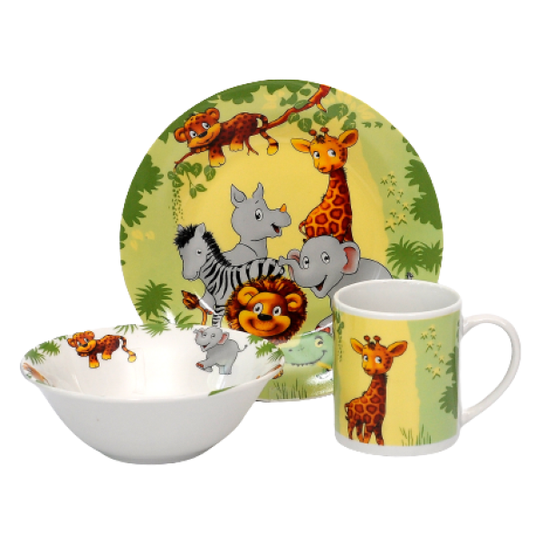 Дитячий набір Limited Edition JUNGLE, 3 предмети (6869937)