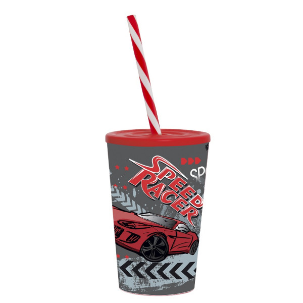 Склянка з трубочкою Herevin Speed Race 0.34 л (161914-010P) (6917967)