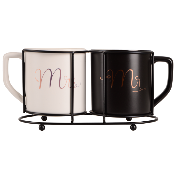 Набір чашок LED Mr&Mrs, 2x400 мл (7133157) Б/У